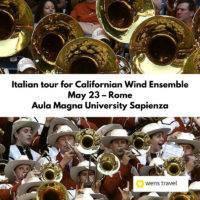 Italian tour for Californian Wind Ensemble University of California, Berkeley 1