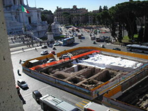 When work on Metro C exposes Piazza Venezia in 2006 5