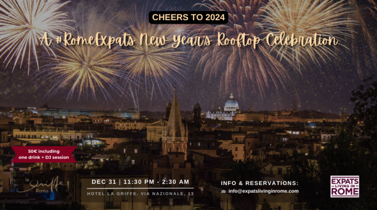 1 RomeExpats New Years Rooftop Celebration Hotel La Griffe Expats living in Rome 768x428