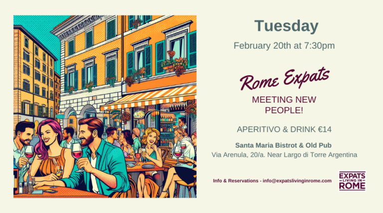 EVENT LISTING ROME EXPATS MEETUP FEB 20 768x428