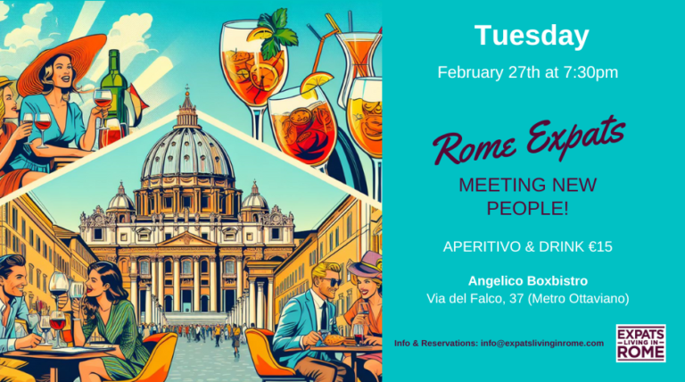 EVENT LISTING ROME EXPATS MEETUP FEB 27 1 768x428