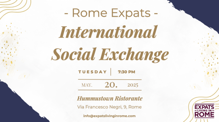 1 Rome Expats International Social Exchange Ostiense Piramide Metro making friends in rome networking in rome expatslivinginrome.com Tuesday May 20 2025 768x428