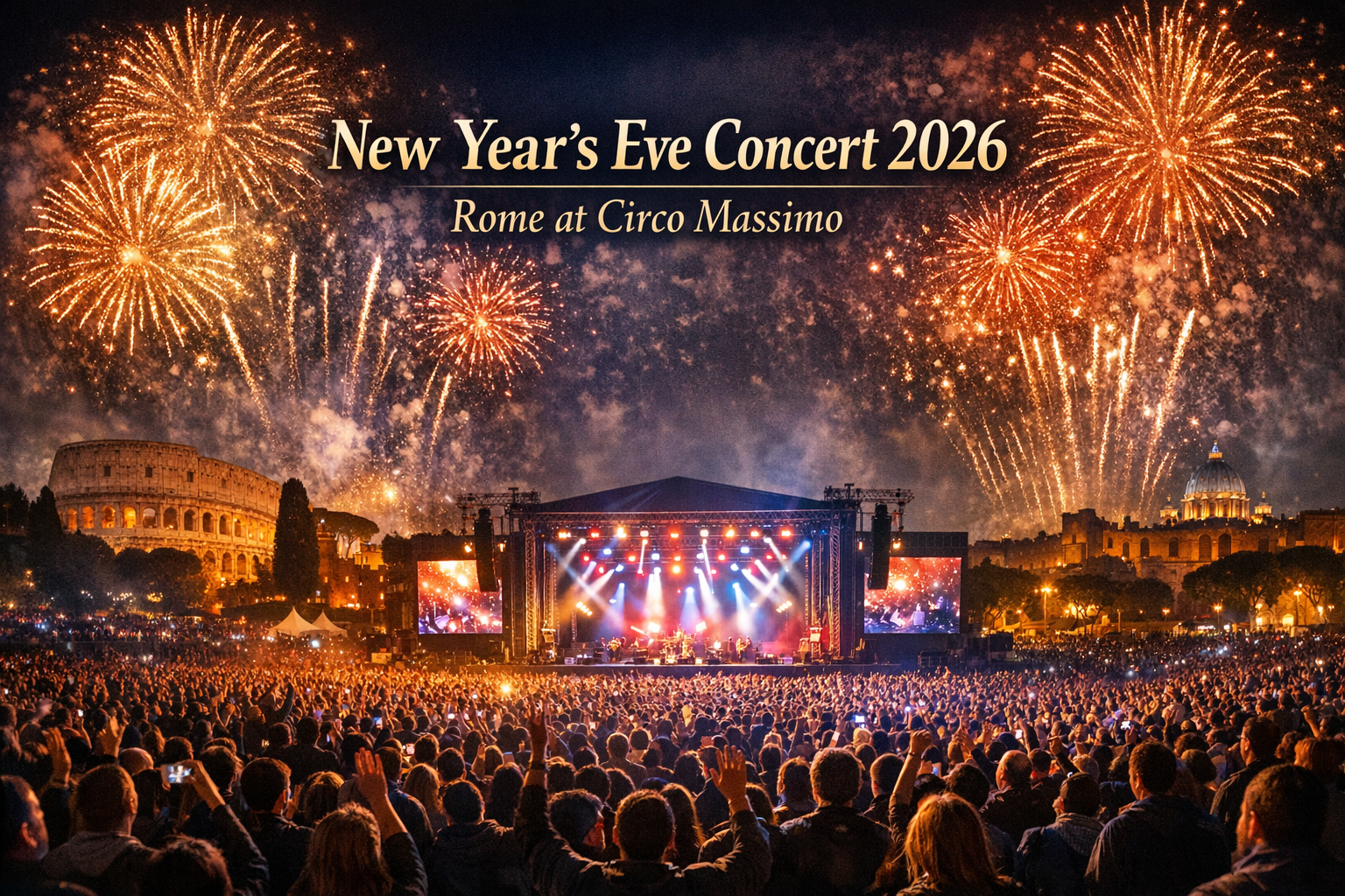 New Year’s Eve Free Concert 2026 in Rome at Circo Massimo 1