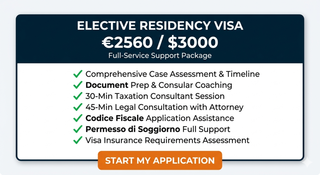 Elective Residency Visa Italy 2026: Tips and Requirements 1