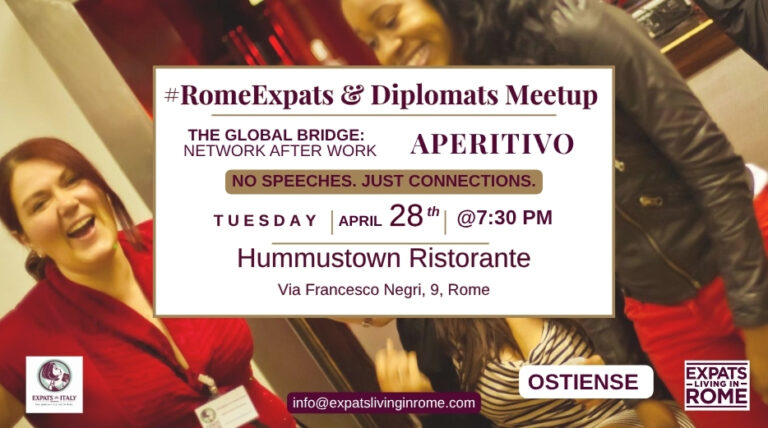 website RomeExpats Diplomats Meetup The Global Bridge Network After Work Italy events meet people jobs  768x428