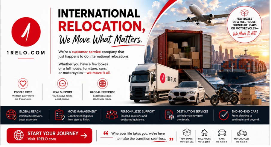 Executive Overseas Moving and Relocation Services with 1Relocation Worldwide 3
