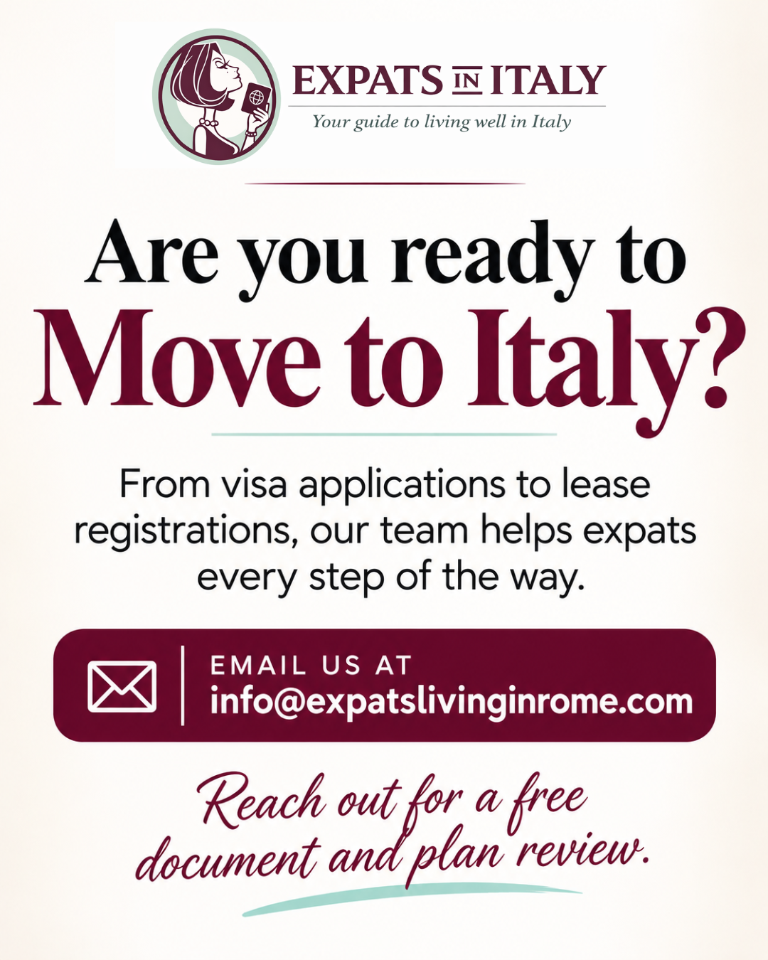 Are you ready to Move to Italy?